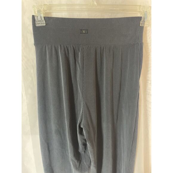 Victoria's Secret Women's XS Ribbed Drawstring Joggers Gray/Black Pockets - Picture 4 of 5